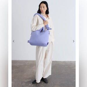 Ölend Backpacks Ona Soft Bag Lilac Purple Lavender Puff Bag Unisex Wabi Sabi